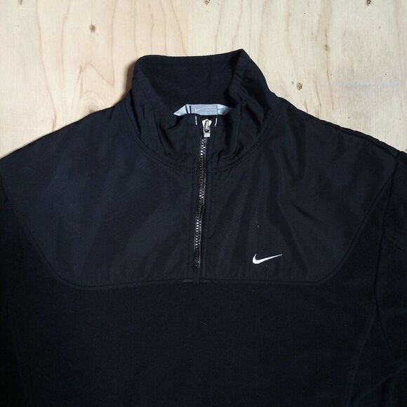 Vintage Nike Swoosh Logo Pullover Fleece Jacket - Picture 1 of 6